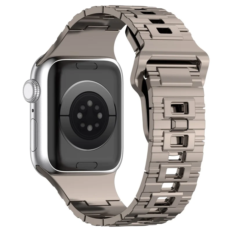 Apple Watch Series 8 (41mm) electroplating silicone strap - Titanium Black