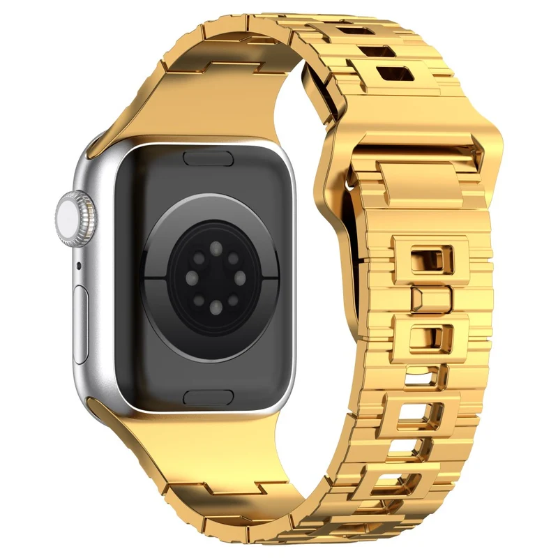 Apple Watch Series 8 (41mm) electroplating silicone strap - Titanium Black