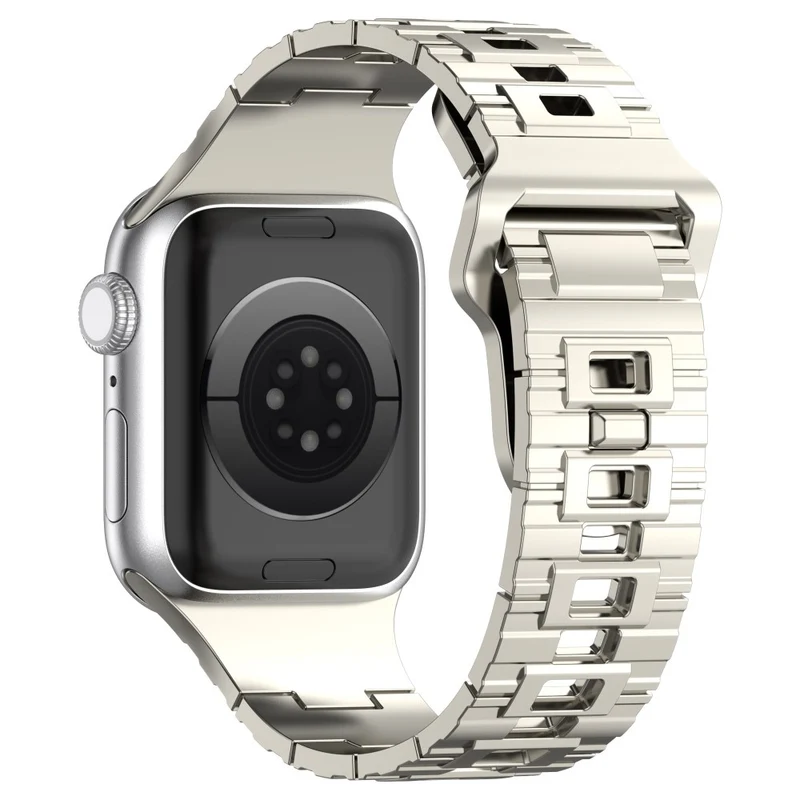 Apple Watch Series 8 (41mm) electroplating silicone strap - Titanium Black