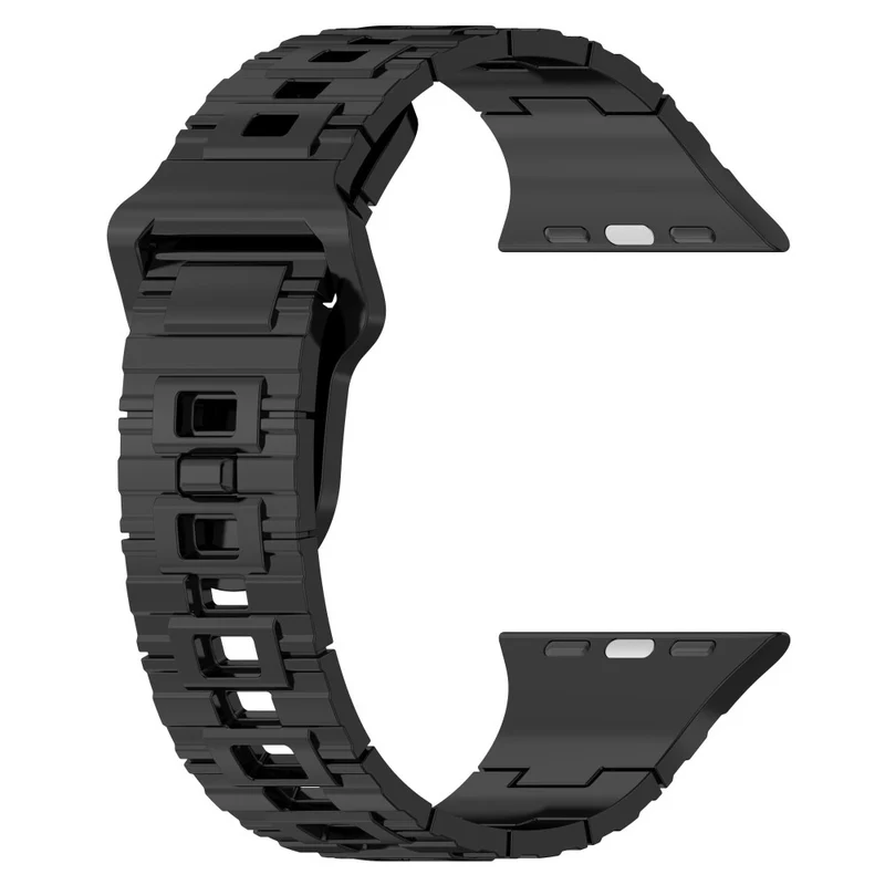 Apple Watch Series 8 (41mm) electroplating silicone strap - Titanium Black