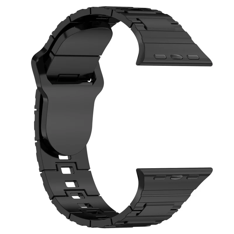 Apple Watch Series 8 (41mm) electroplating silicone strap - Titanium Black