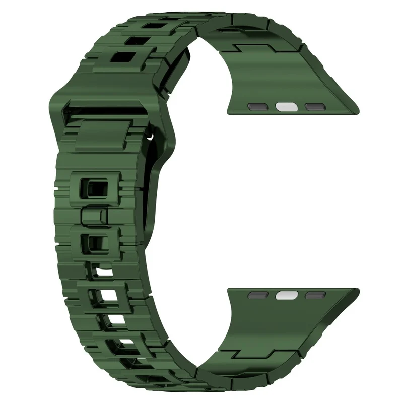 Apple Watch Series 8 (41mm) electroplating silicone strap - Titanium Black