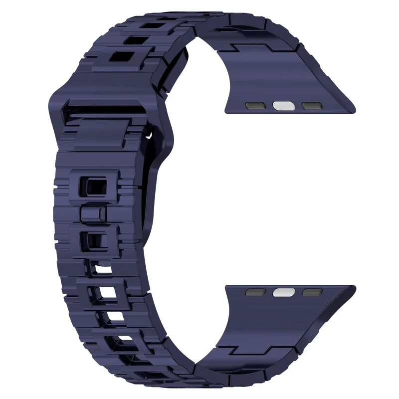 Apple Watch Series 8 (41mm) electroplating silicone strap - Titanium Black