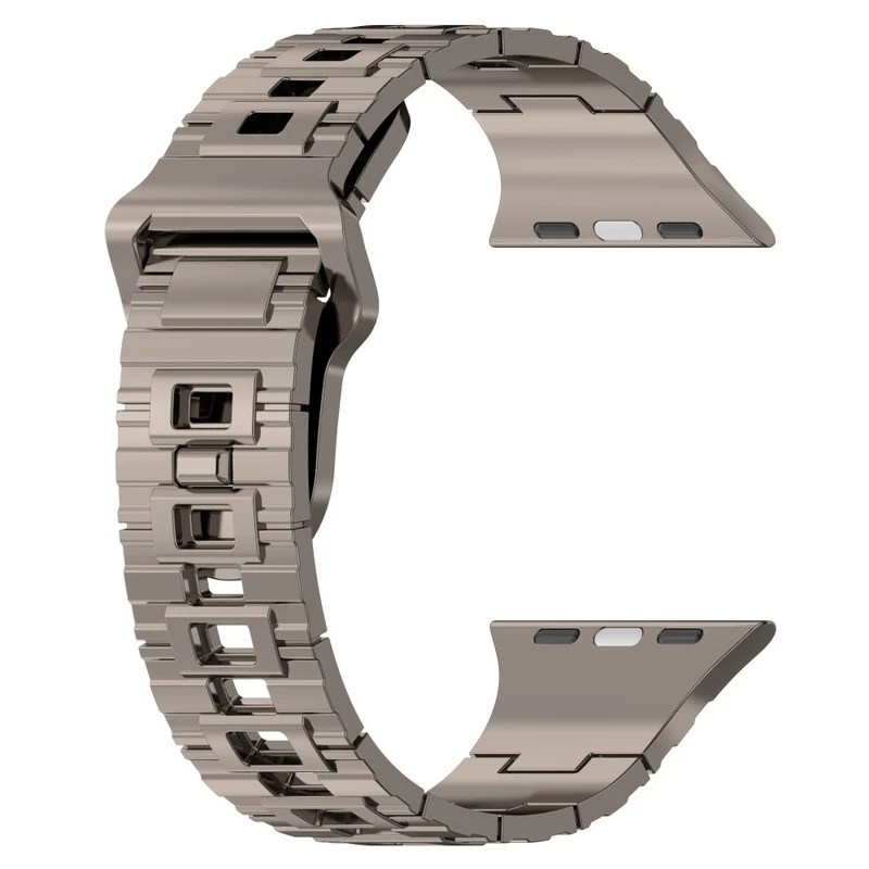 Apple Watch Series 8 (45mm) / Watch Ultra electroplating silicone strap - Titanium Black