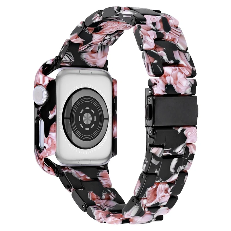 Apple Watch Series 8 (45mm) resin style strap with cover - Rainbow