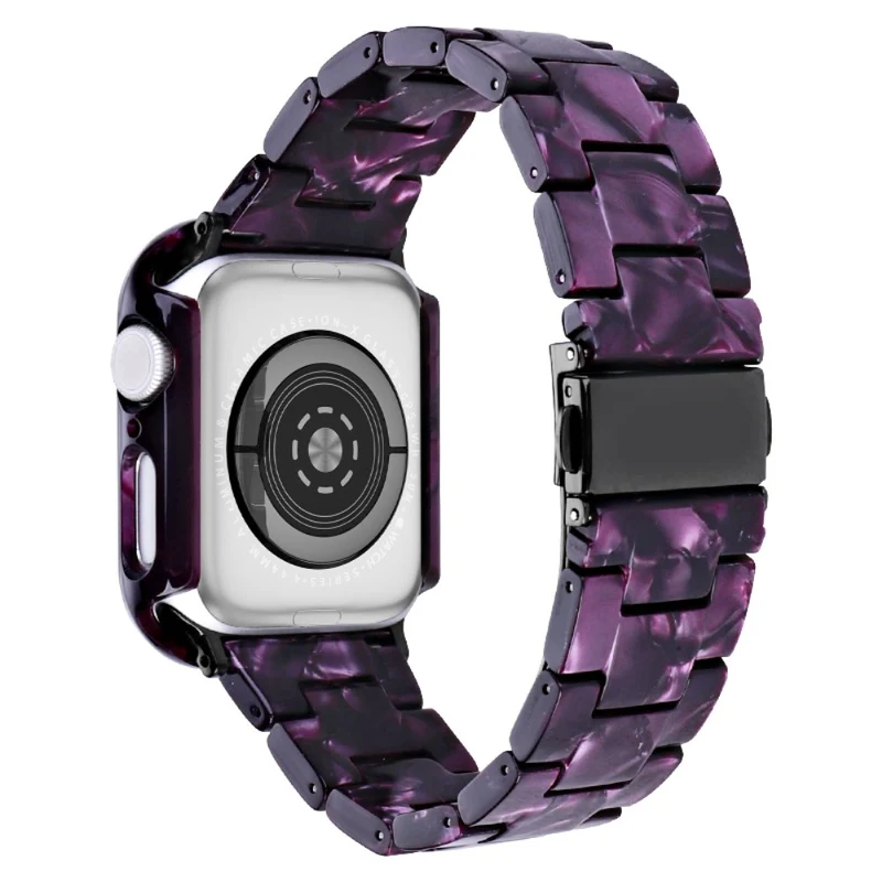 Apple Watch Series 8 (45mm) resin style strap with cover - Rainbow