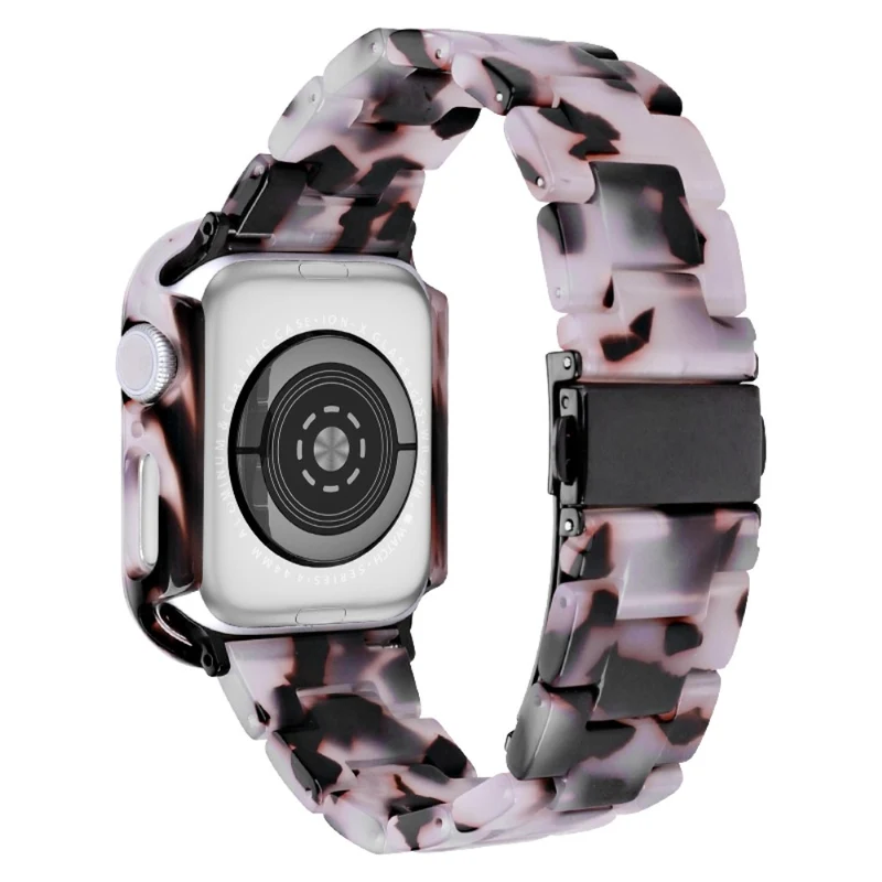 Apple Watch Series 8 (41mm) resin style strap with cover - Rainbow