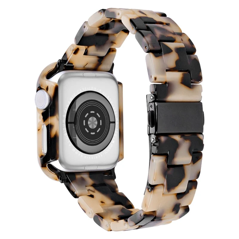 Apple Watch Series 8 (41mm) resin style strap with cover - Rainbow