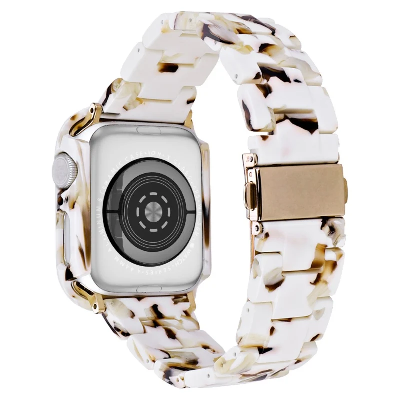 Apple Watch Series 8 (41mm) resin style strap with cover - Rainbow