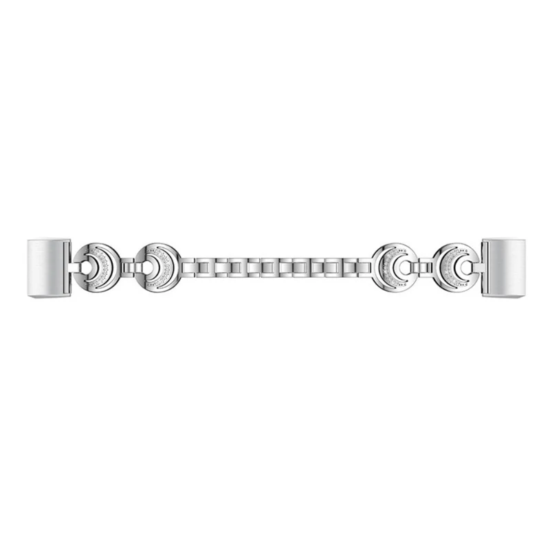 Fitbit Charge 4 / 3 rhinestone décor moon design metal strap