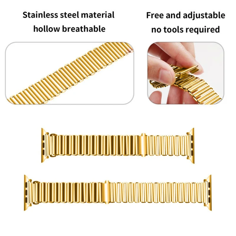 Apple Watch Series 8 (42mm) stainless steel hollow chain style strap
