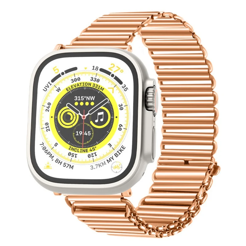 Apple Watch Series 8 (42mm) stainless steel hollow chain style strap