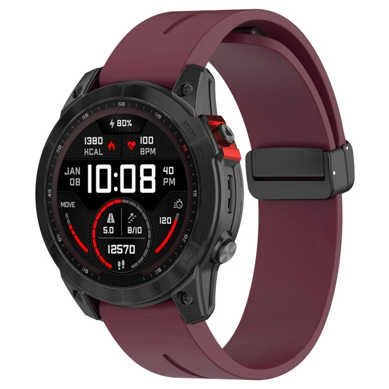 20mm silicone strap with tool for Garmin Fenix 7S / Quatix 3 / Descent MK2