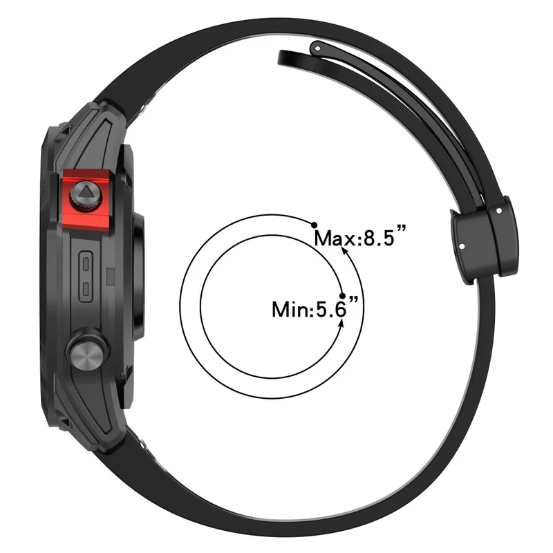 22mm silicone strap with tool for Garmin Watch