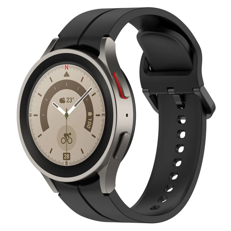 20mm silicone groove strap for Samsung Galaxy Watch 6 / 5 / 4 / 3 (41mm)