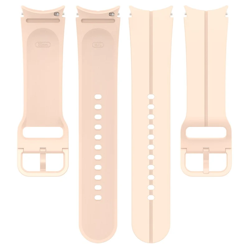 20mm silicone groove strap for Samsung Galaxy Watch 6 / 5 / 4 / 3 (41mm)
