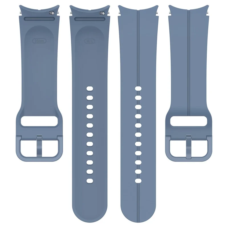 20mm silicone groove strap for Samsung Galaxy Watch 6 / 5 / 4 / 3 (41mm)