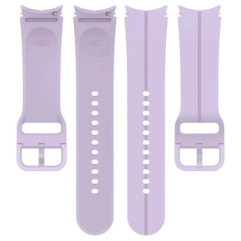 20mm silicone groove strap for Samsung Galaxy Watch 6 / 5 / 4 / 3 (41mm)