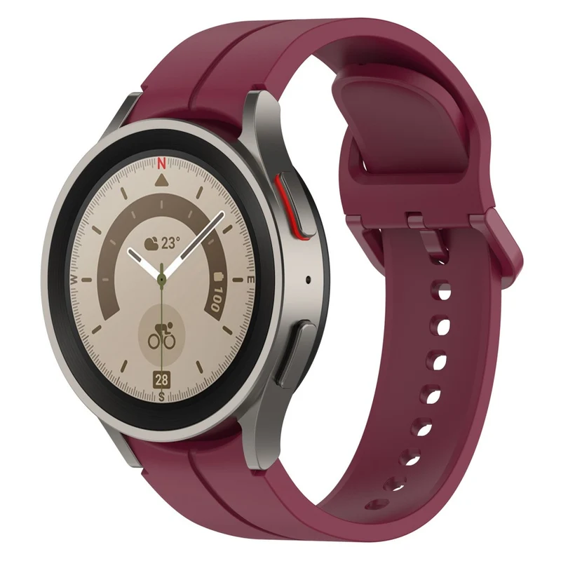20mm silicone groove strap for Samsung Galaxy Watch 6 / 5 / 4 / 3 (41mm)