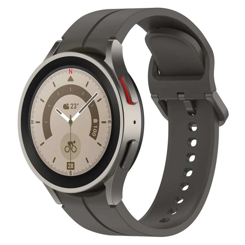 20mm silicone groove strap for Samsung Galaxy Watch 6 / 5 / 4 / 3 (41mm)