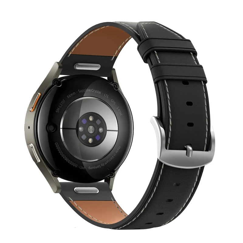 Bandz Amazfit Balance 3 Lederarmband 'Easy Fit' (Schwarz)