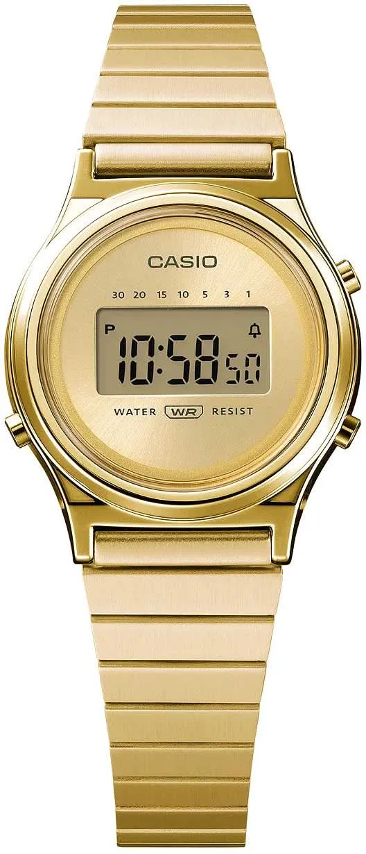 Casio Vintage LA700WEG-9AEF Damenuhr • Kultiges Retro-Design • Goldfarbenes Finish