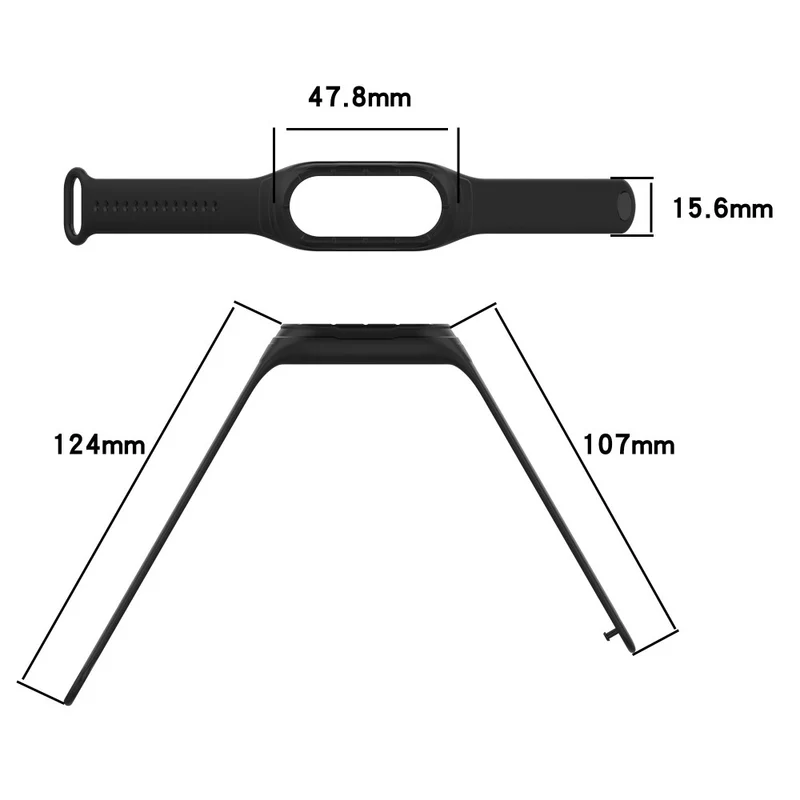Xiaomi Smart Band 8 silicone strap with integrated cover