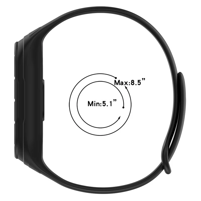 Xiaomi Smart Band 8 silicone strap with integrated cover