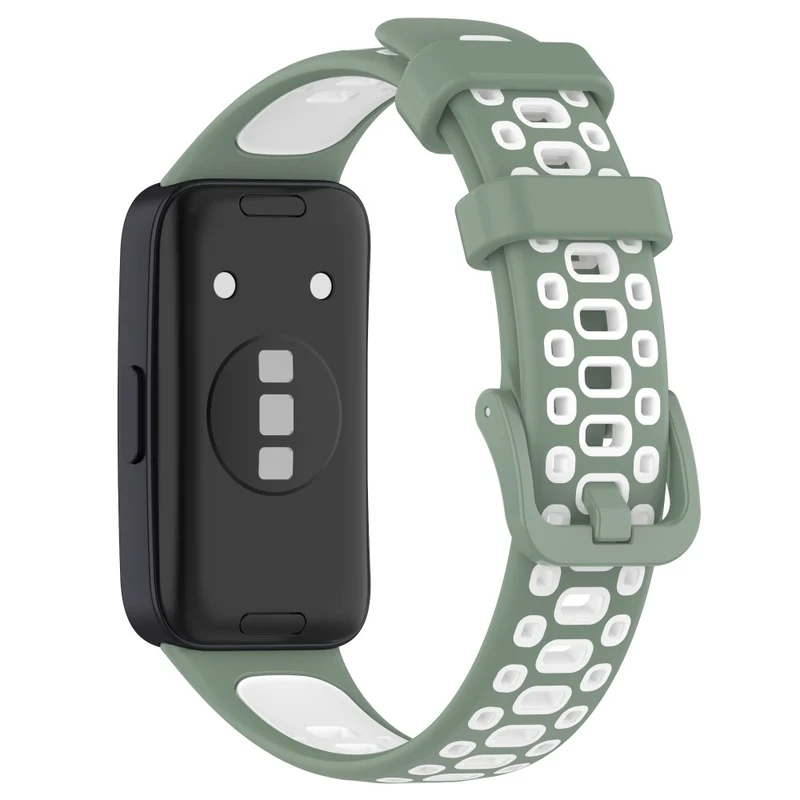 Huawei Band 8 dual color silicone strap - Black / Red