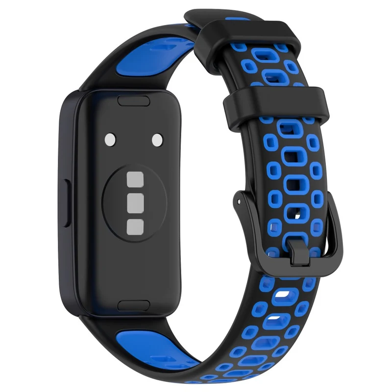 Huawei Band 8 dual color silicone strap - Black / Red
