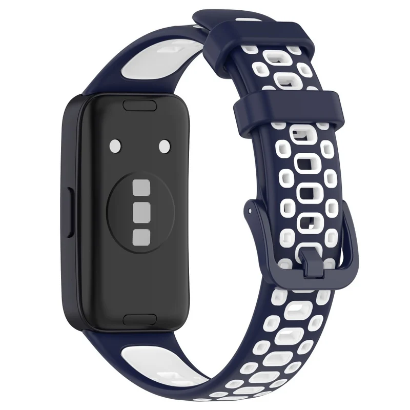 Huawei Band 8 dual color silicone strap - Black / Red