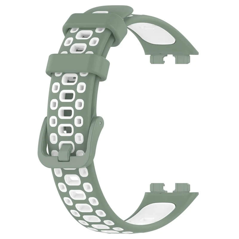 Huawei Band 8 dual color silicone strap - Black / Red