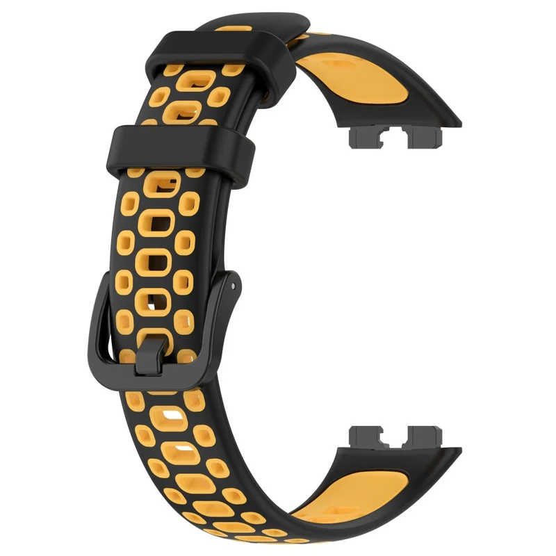Huawei Band 8 dual color silicone strap - Black / Red