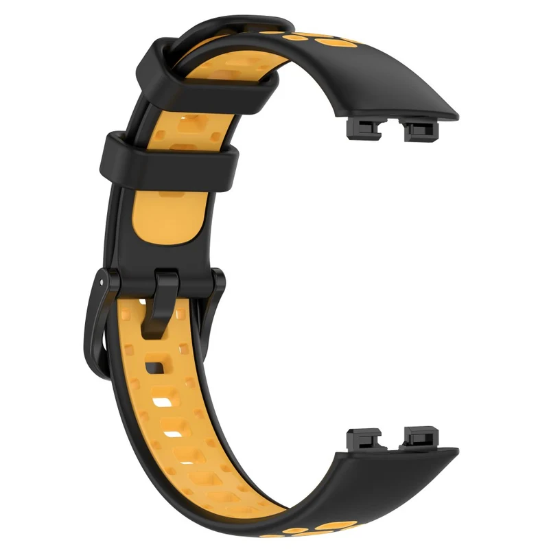 Huawei Band 8 dual color silicone strap - Black / Red
