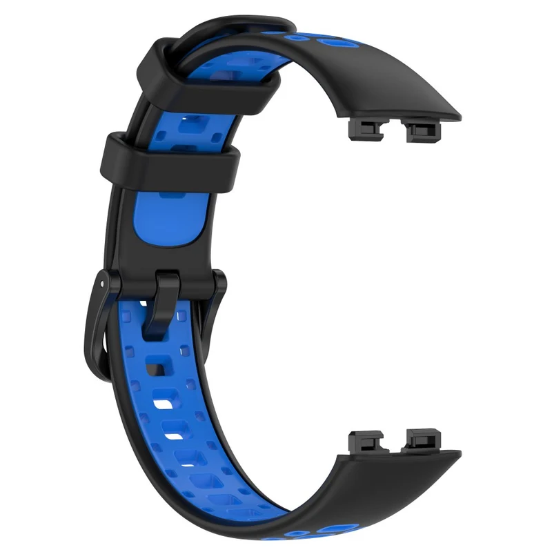 Huawei Band 8 dual color silicone strap - Black / Red