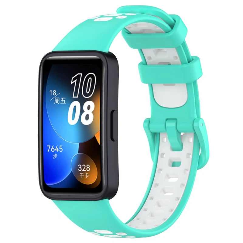 Huawei Band 8 dual color silicone strap - Black / Red