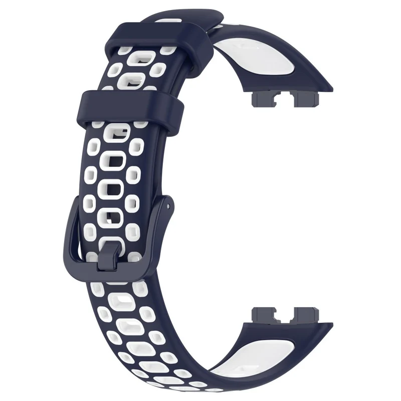 Huawei Band 8 dual color silicone strap - Black / Red