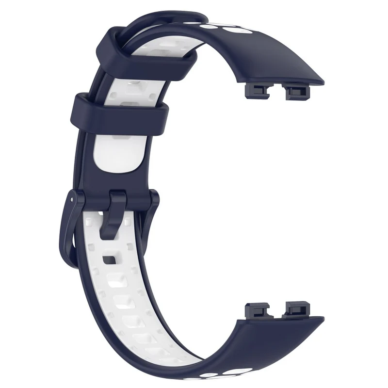Huawei Band 8 dual color silicone strap - Black / Red
