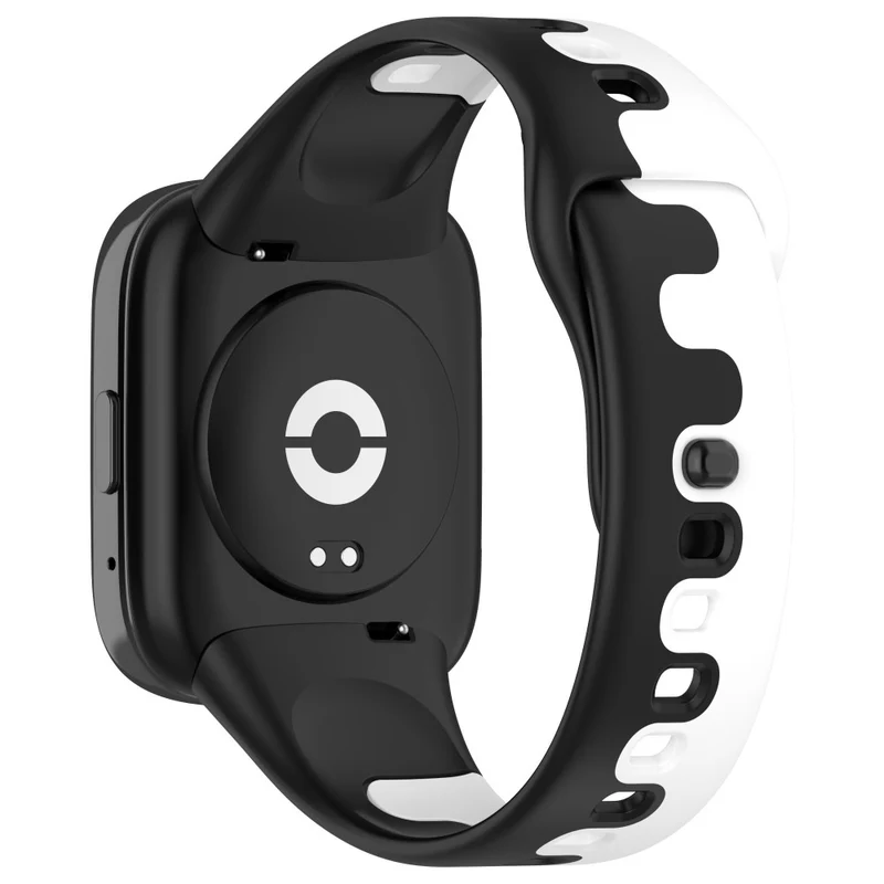 Xiaomi Redmi Watch 3 Active / Lite 3 splicing color silicone strap - Black / White