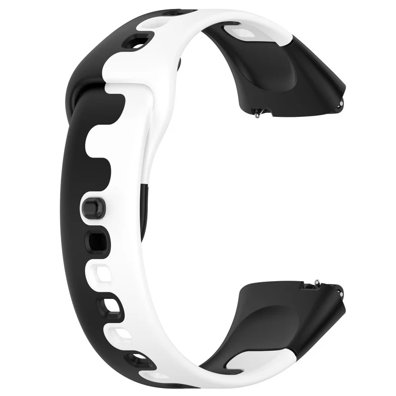 Xiaomi Redmi Watch 3 Active / Lite 3 splicing color silicone strap - Black / White