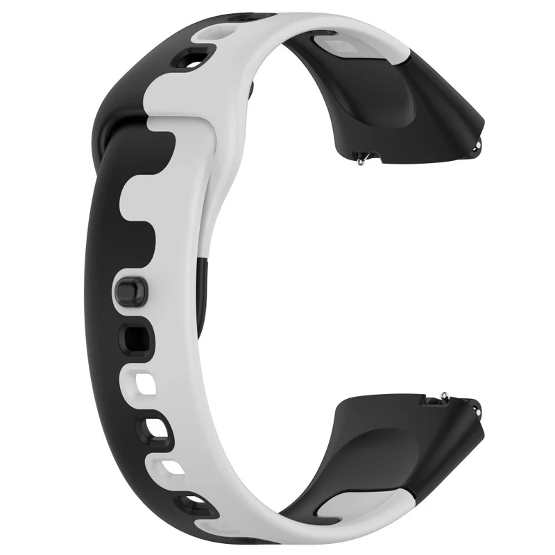 Xiaomi Redmi Watch 3 Active / Lite 3 splicing color silicone strap - Black / White