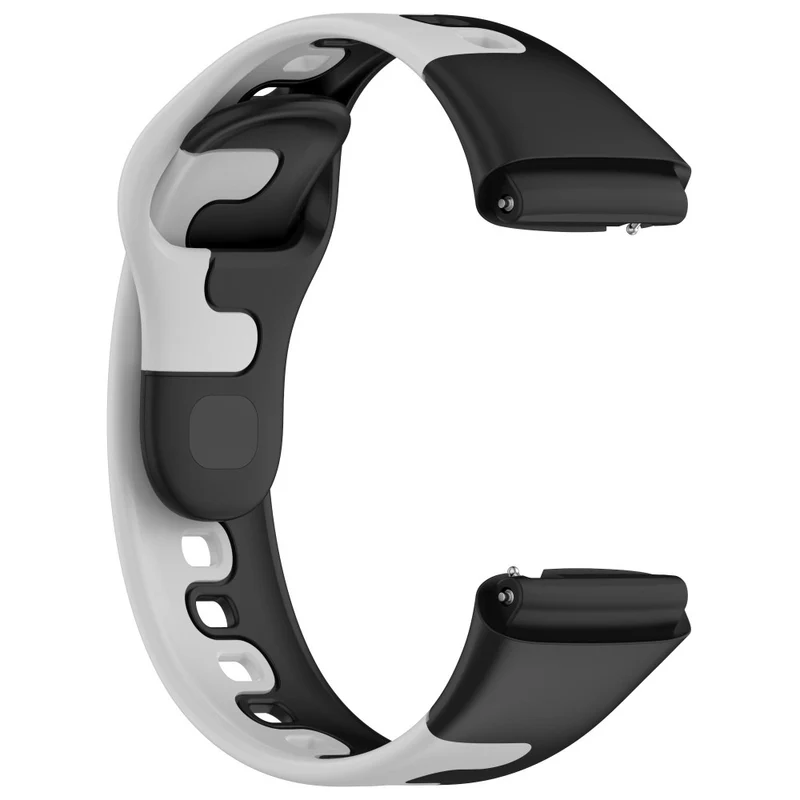 Xiaomi Redmi Watch 3 Active / Lite 3 splicing color silicone strap - Black / White