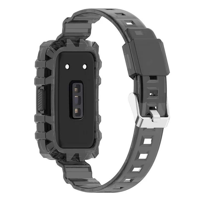 Clear style strap with cover for Huawei and Honor watch - Transparent Green