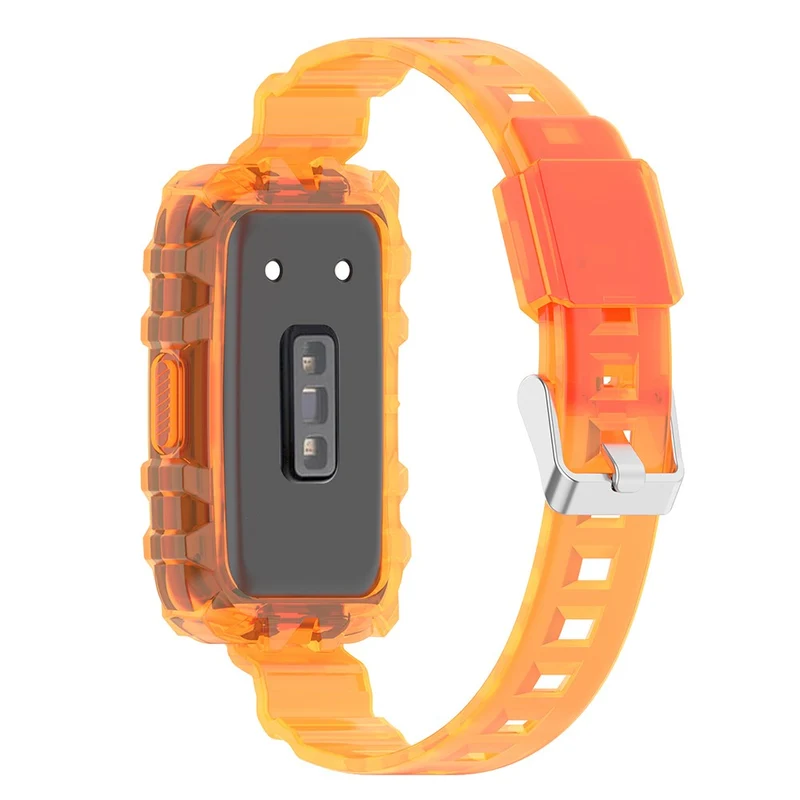 Clear style strap with cover for Huawei and Honor watch - Transparent Green