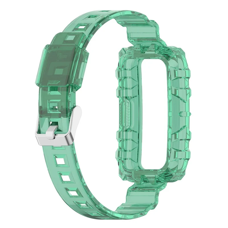 Clear style strap with cover for Huawei and Honor watch - Transparent Green