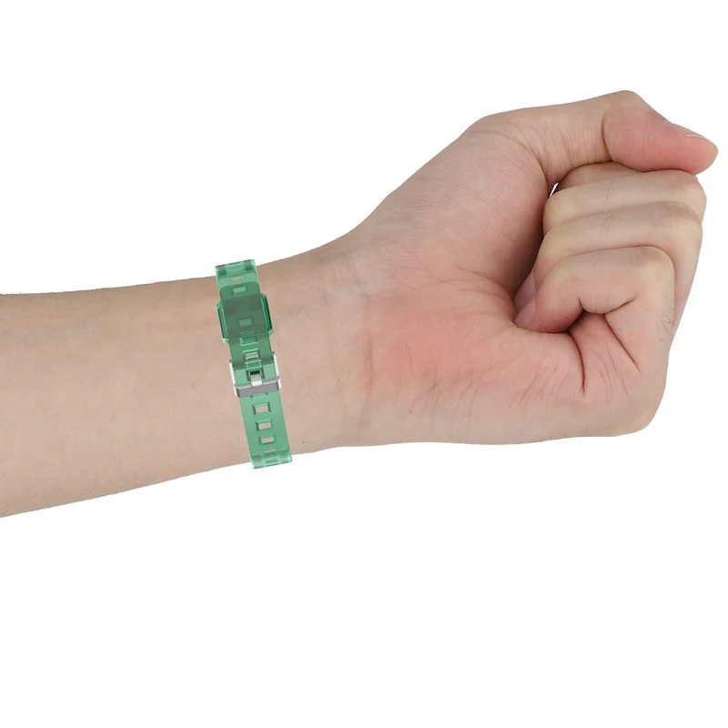 Clear style strap with cover for Huawei and Honor watch - Transparent Green