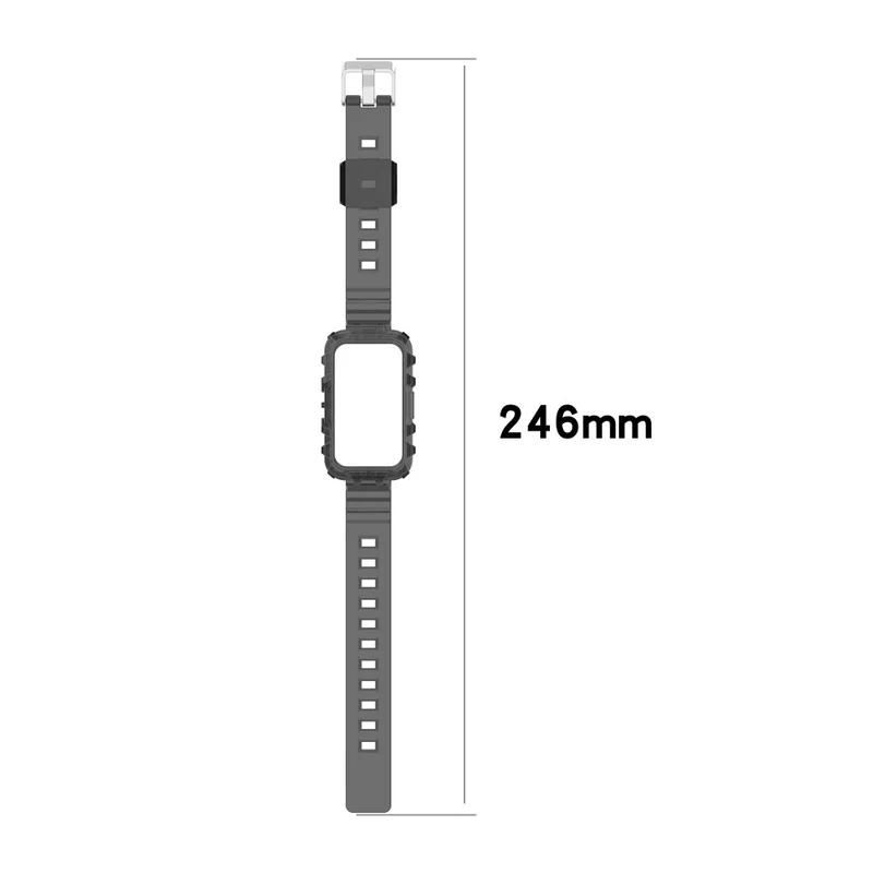 Clear style strap with cover for Huawei and Honor watch - Transparent Green