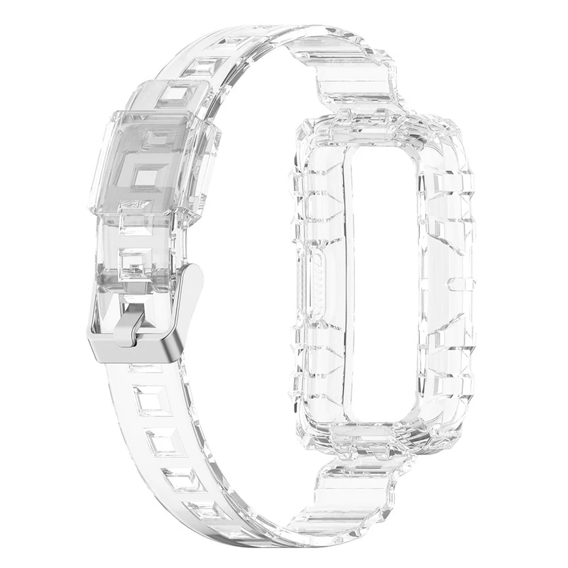 Clear style strap with cover for Huawei and Honor watch - Transparent Green