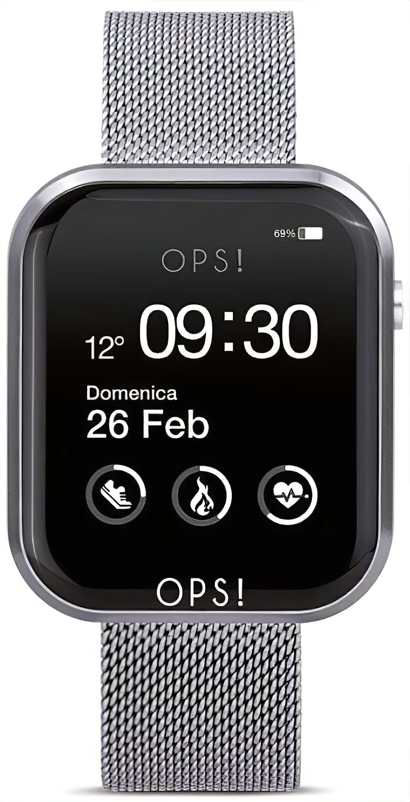 OPS! Smart Active OPSSW-15 Unisex-Smartwatch • Pop-Spirit • Fitness