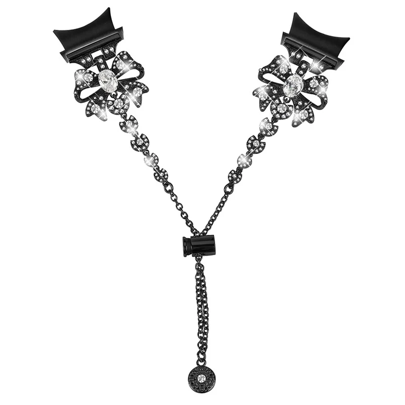 20mm Bowknot style rhinestone metal strap for Samsung Galaxy Watch 6 / 6 Classic